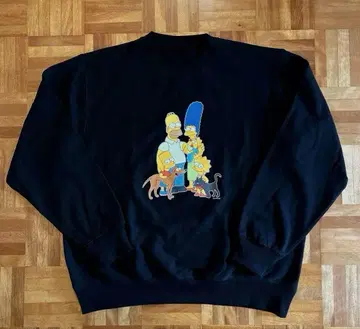 [ 새상품 ] 심슨 훼미리마트 한정판 맨투맨 트레이닝복 L 사이즈