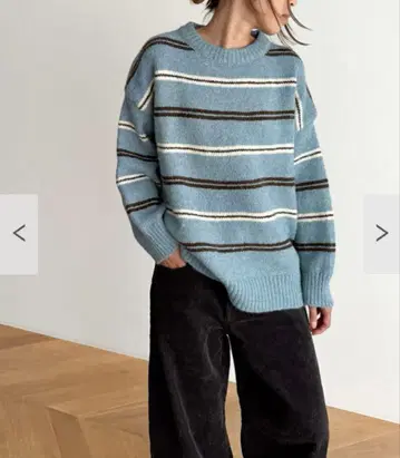 캐널진 El mar 멀티 보더 니트