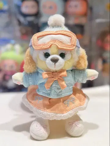 상하이 디즈니 스노우 쿠키 앤 봉제 인형 키링