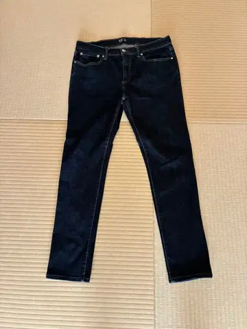 다크 블루 슬림핏 데님 팬츠