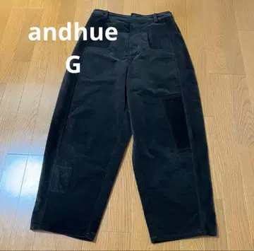 마츠오 인터내셔널 andhue G 코듀로이 와이드 팬츠