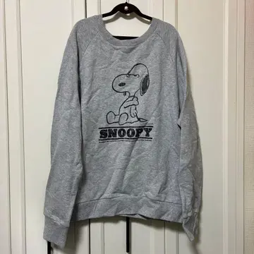 CIAO panic 빈티지 스누피 멜란지 그레이 맨투맨 트레이닝복
