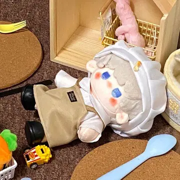 20cm 봉제 인형용 옷 갈아입기 의류 누이활 누이옷 3종 세트