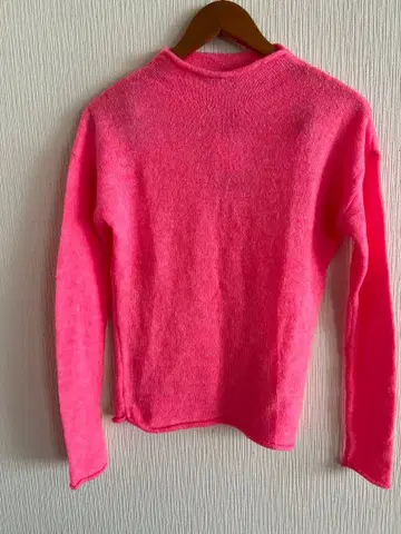 택 포함 새상품 ZARA 긴팔 니트 스웨터 핑크 S