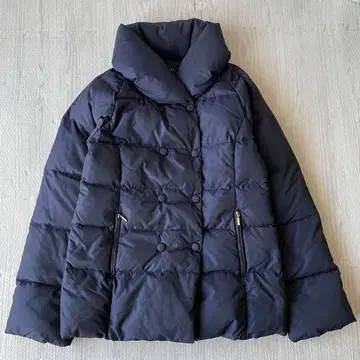 새상품급 쉽스 다운 자켓 네이비 다운 90% 페더 10% M