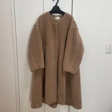 [ CLANE ] 클라네 보아 코트 롱 코트