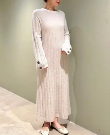 [ 미사용 새상품 ] 젤라또피케 핫스무디 와이드 리브 원피스