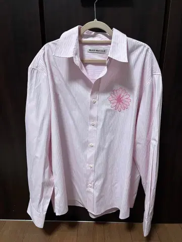 마르디메크르디 스트라이프 핑크 셔츠