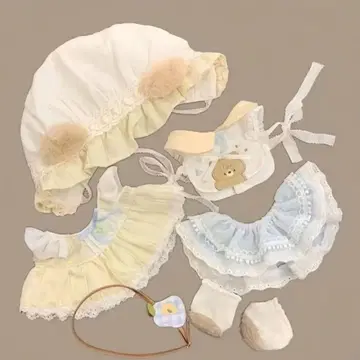 20cm 봉제 인형용 옷 갈아입기 활 옷 6세트