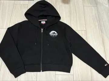 타미힐피거 jeans 속기모 집업 후드티 블랙