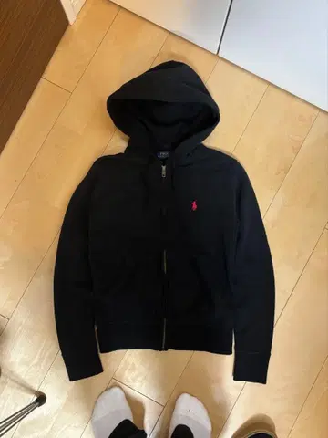 랄프 로렌 후드티 블랙 S