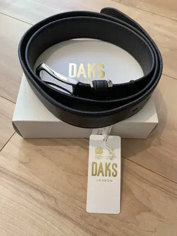 [ 새상품 미사용 ] DAKS 소가죽 남성용 벨트 블랙 BD38880