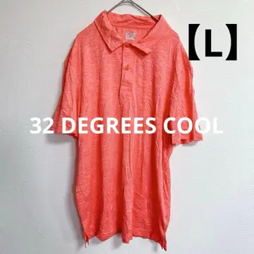 32 DEGREES COOL [ L ] 오렌지 피케 셔츠
