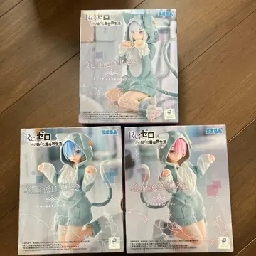 Re: 제로 리제로 Yumemirize 렘 라무 에밀리아 피규어 세트