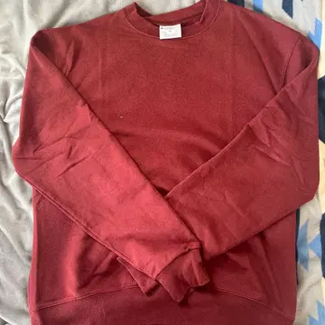 Champion 버건디 맨투맨 M