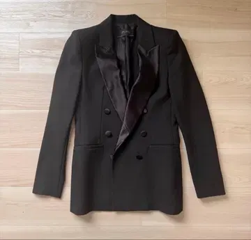 ZARA 블랙 더블 브레스트 테일러드 자켓