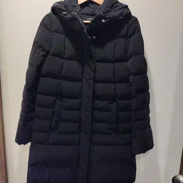 스마트 핑크 블랙 다운 자켓