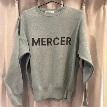BEAUTY&YOUTH MERCE 로고 스웨터 L 사이즈 민트 그린