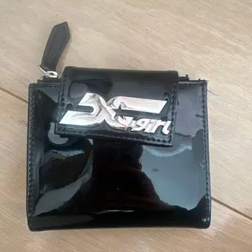 X-girl 블랙 접이식 지갑