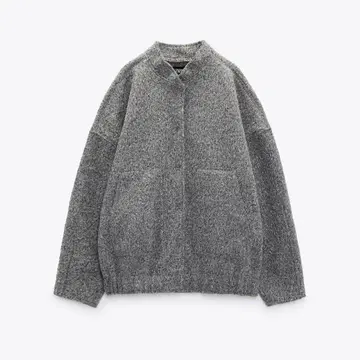 ZARA 포켓 오버 사이즈 봄버 자켓