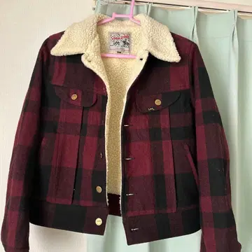 리 스톰 라이더 체크 무늬 자켓