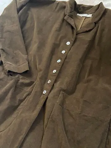 앨범 디 파밀리아 얇은 소재 롱 코트