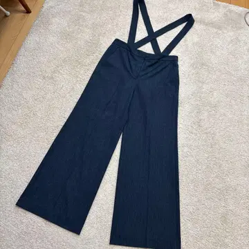 띠어리 서스펜더 와이드 팬츠 빅 사이즈 4