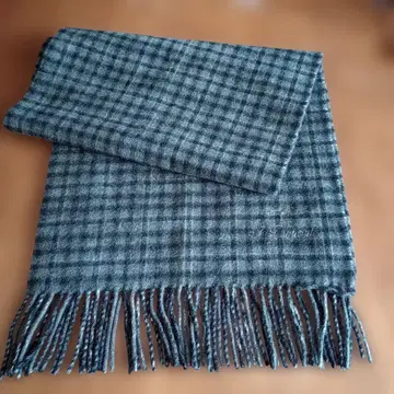 캐시미어 100% 그레이 계열 체크 머플러