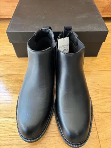 블랙 가죽 첼시 부츠 M 사이즈