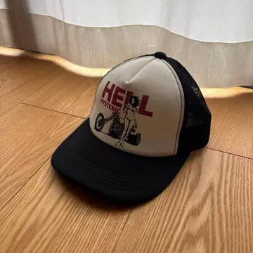 미사용급 HELL HYSTERIC 메쉬 캡 모자 블랙