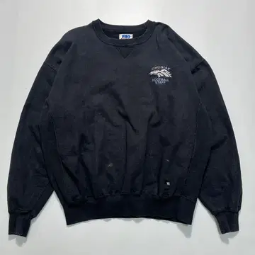 90s 러셀 USA제 리버스 위브형 XL 흑먹색 페이드 5965