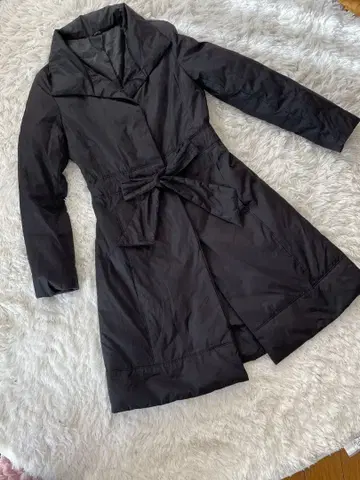 [ 세련된 일품 ] ROPE 블랙 트렌치코트 S