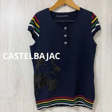 [CASTELBAJAC] 네이비 반팔 니트 2