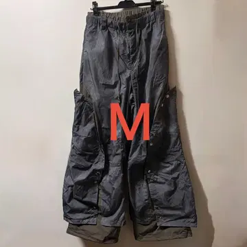 GRANCY / 그랑시 레이어드 디자인 나일론 팬츠 그린 계열 M