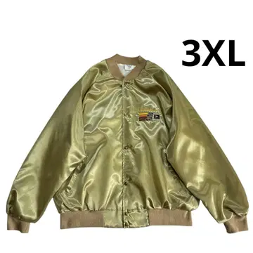 80s 90s USA제 JOHN DEERE 나일론 바시티 자켓 3XL 금