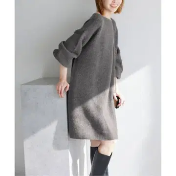 SLOBE IENA 파인 울 니트 미니 원피스