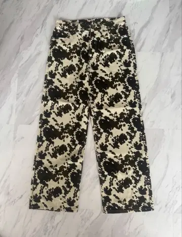 ZARA 자라 애니멀 무늬 릴랙스 핏 팬츠 EU42
