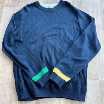 [ 새상품급 ] tomorrowland tricot 네이비 코튼 니트 M