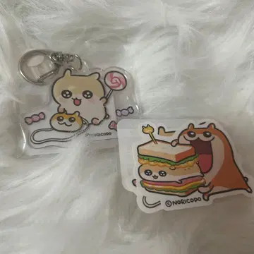 쿠소하무짱 코비하무짱 아크링 키링 스티커 세트