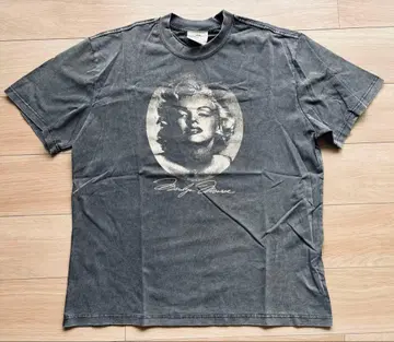 마릴린 몬로 T셔츠 M사이즈 다크 그레이 빈티지 가공