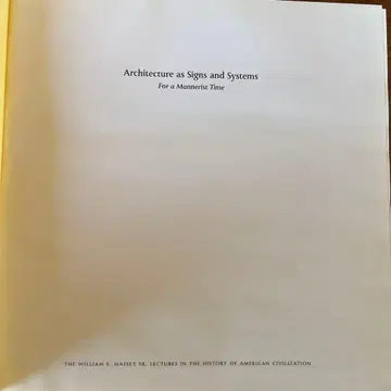 Architecture as Signs and Systems