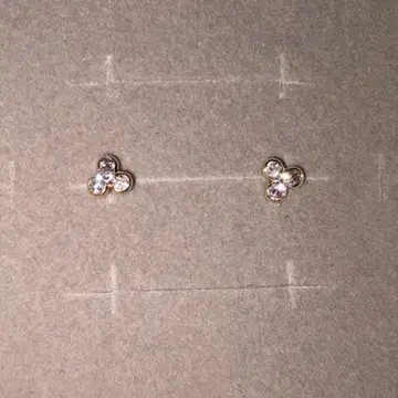 새상품 TSUTSUMI 큐빅 지르코니아 귀걸이 k10 쥬얼리 츠츠미