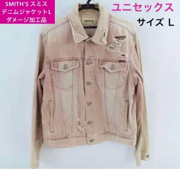 SMITH'S 스미스 데님 자켓 / L 데미지 가공