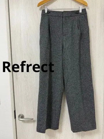 [ Reflect ] 울 혼방 그레이 와이드 팬츠 9