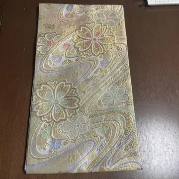 후쿠로 오비 후리소데 벚꽃 물흐름 금실