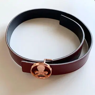 마크앤로나 MARK&LONA 스컬 버클 가죽 벨트 골프