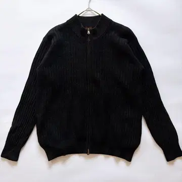 캐시미어 혼방 폴스미스 컬렉션 울 드라이버즈 니트 블랙 XL