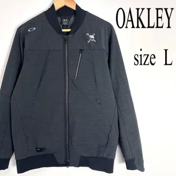 [새상품급] OAKLEY 오클리 스컬 로고 자수 블루종 골프웨어 L