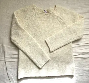 evam eva 아이보리 긴팔 니트 스웨터