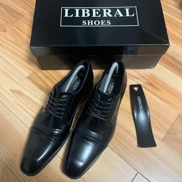 LIBERAL 남성용 비즈니스 슈즈 26cm 블랙 상자 부속물 있음